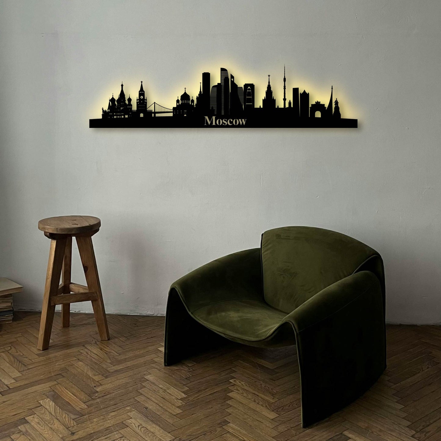 MOSCOW DETAILED METAL WALL ART