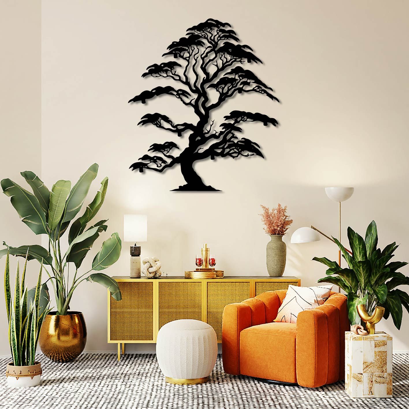 ELEGANT BONSAI METAL WALL ART