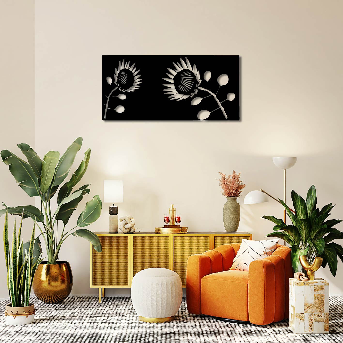 PROTEAS METAL WALL ART