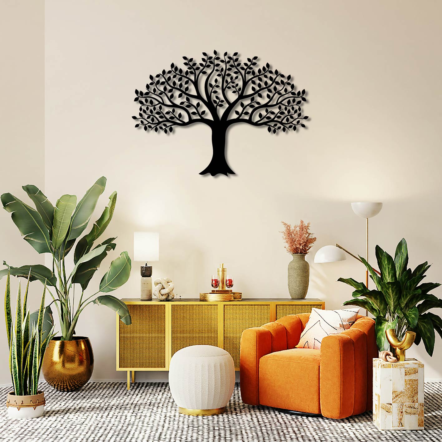 TREE METAL WALL ART