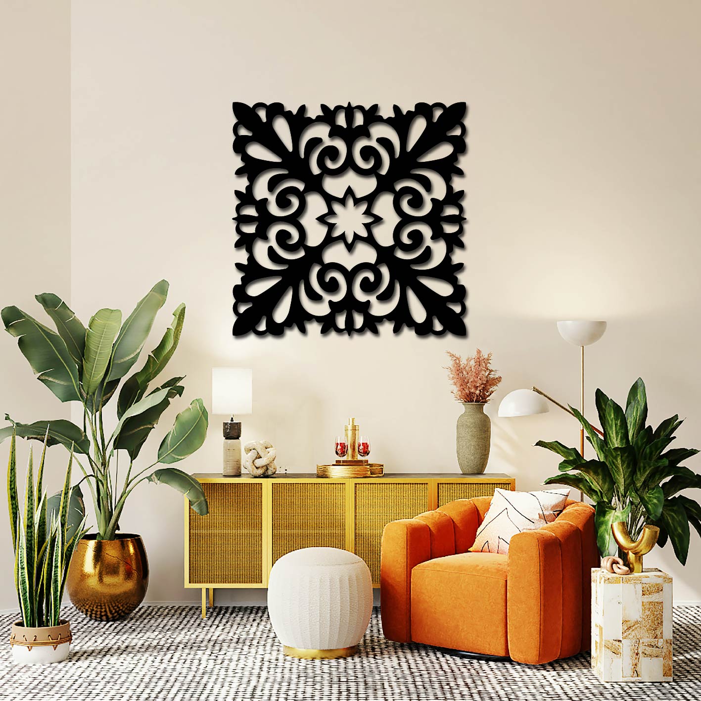 DECORATIVE MANDALA Metal Wall Art