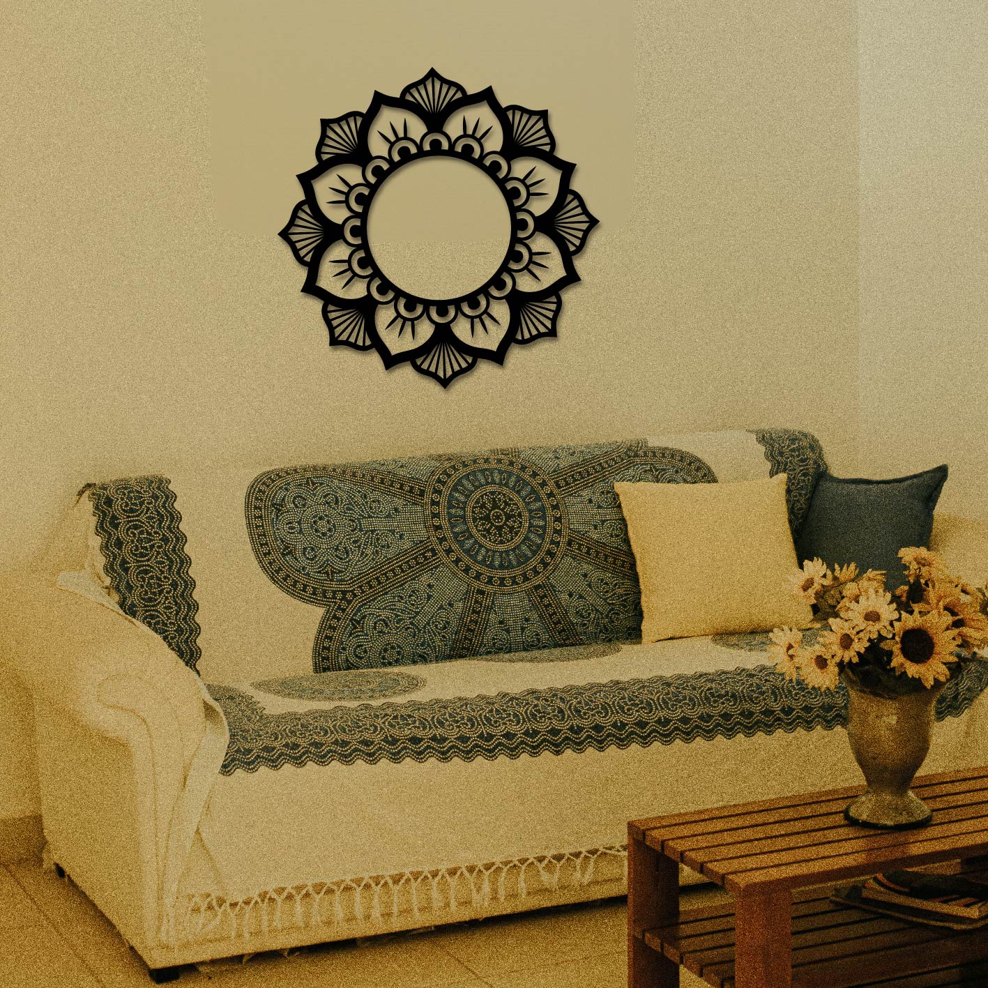 BASIC MANDALA METAL WALL ART
