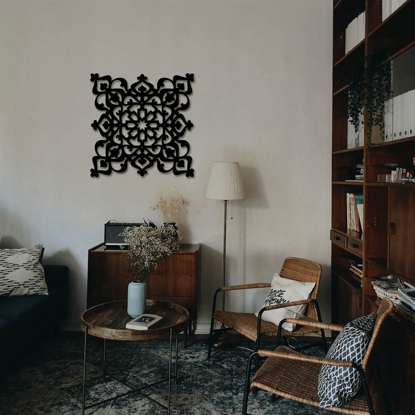 TILE PATTERN MANDALA METAL WALL ART