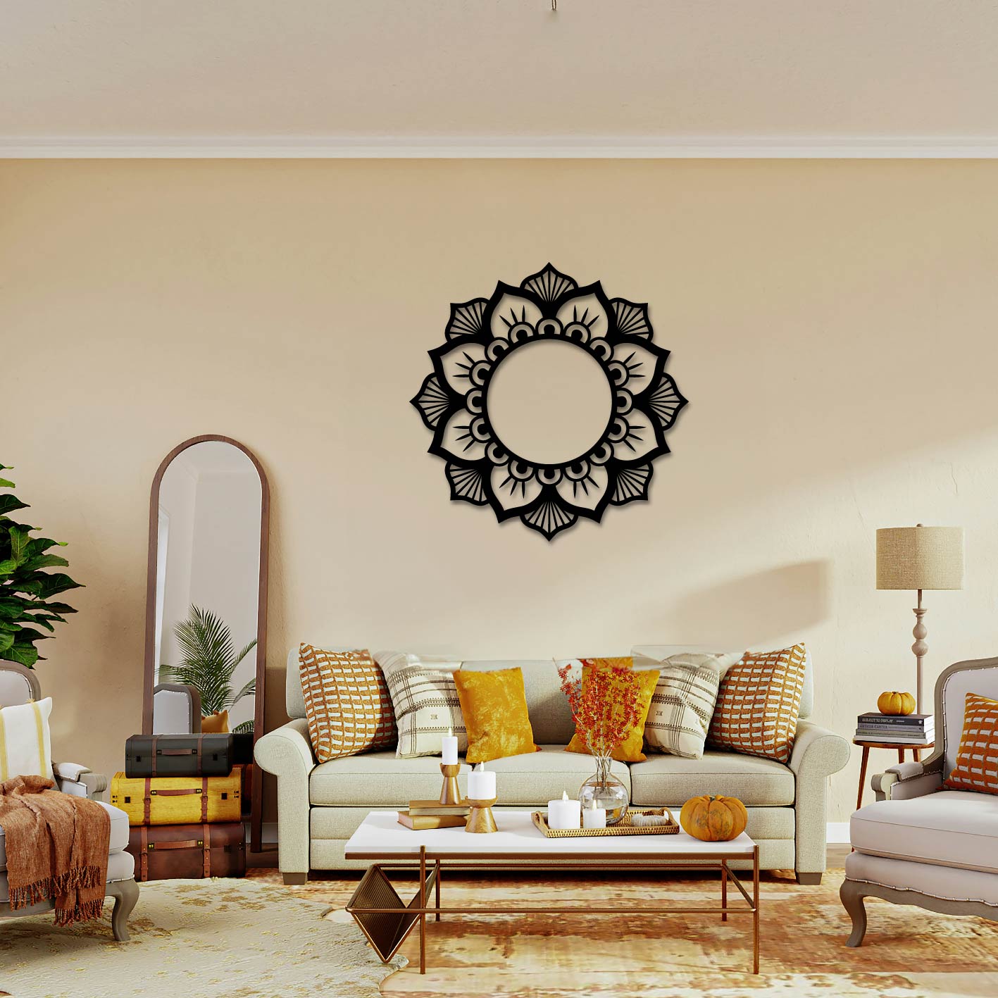 BASIC MANDALA METAL WALL ART