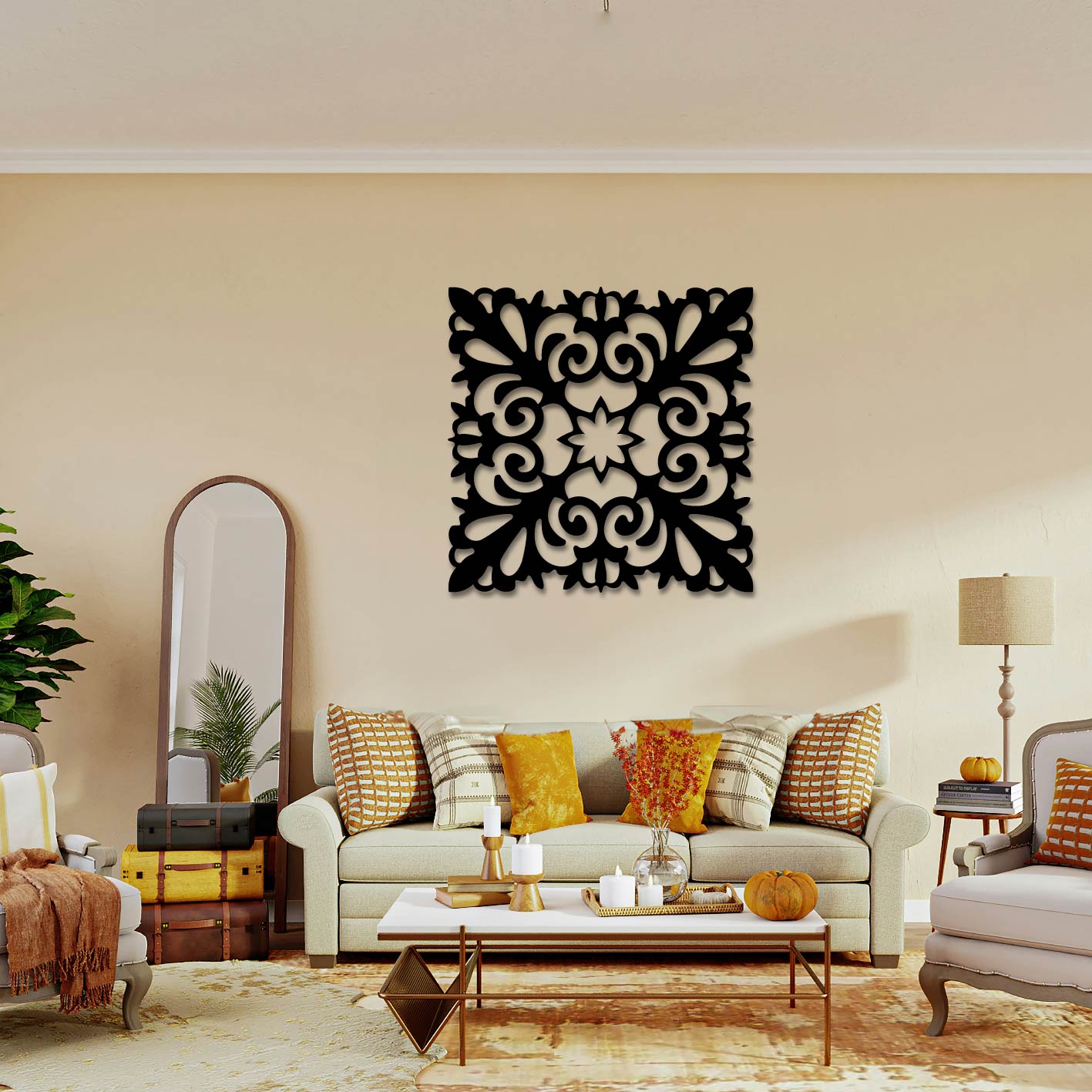 DECORATIVE MANDALA Metal Wall Art