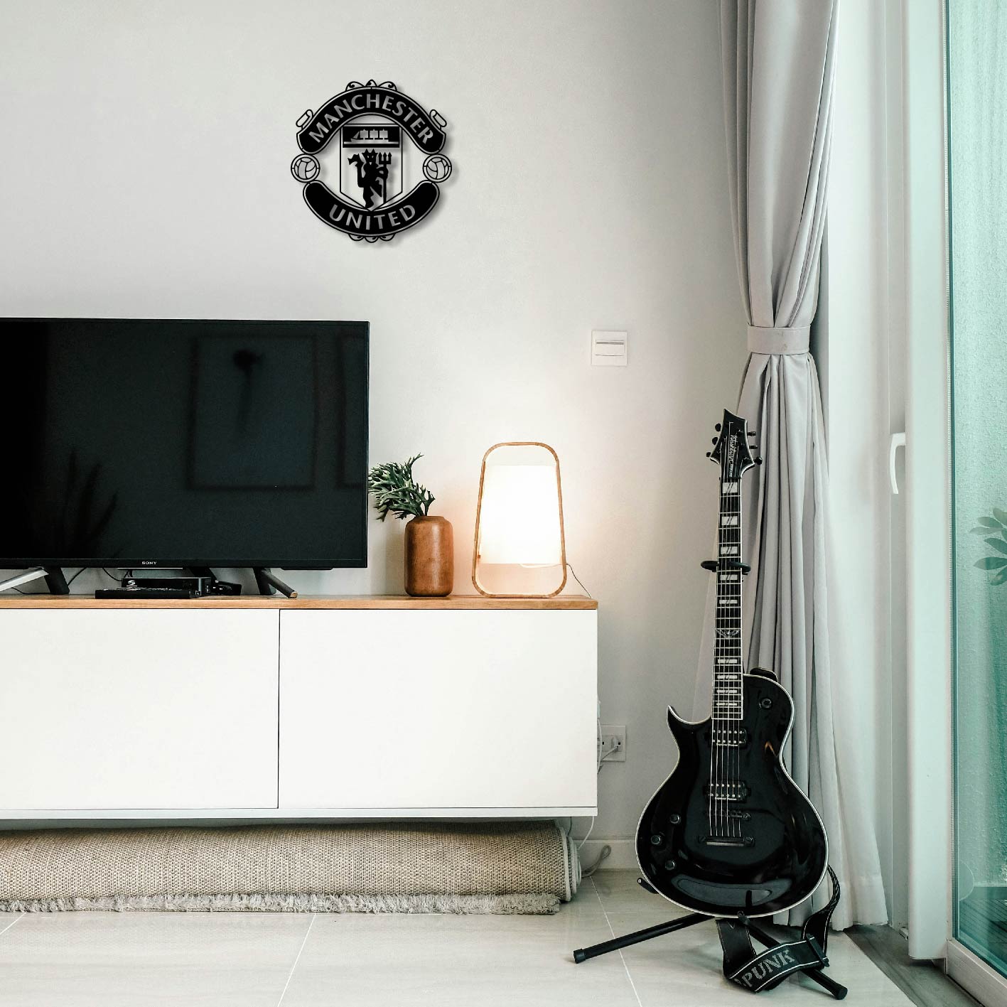 MANCHESTER UNITED LOGO METAL WALL ART