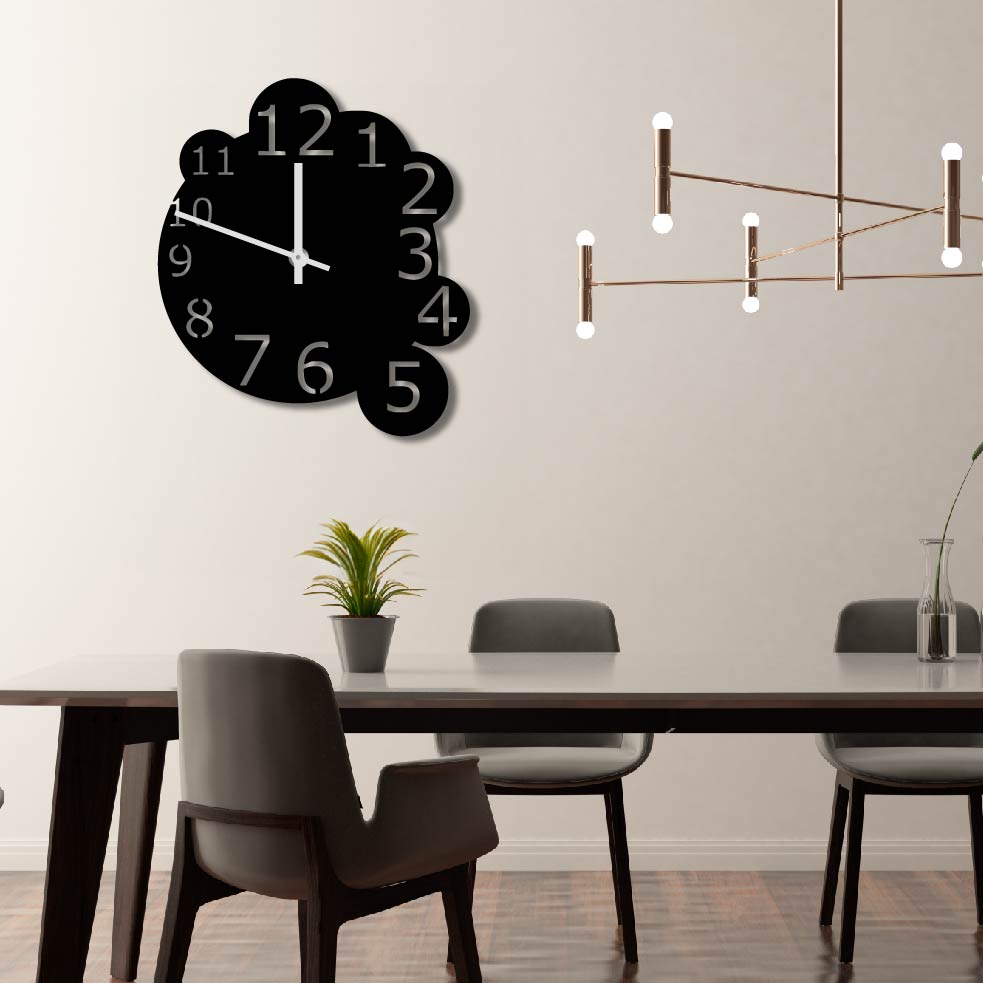 BUBBLE METAL WALL ART CLOCK