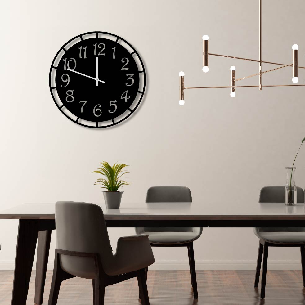 BASIC METAL WALL ART CLOCK 5