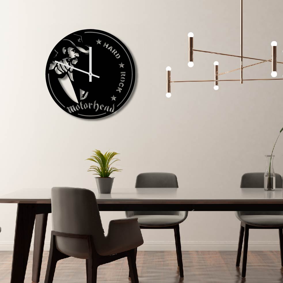 HARD ROCK MOTORHEAD METAL WALL ART CLOCK