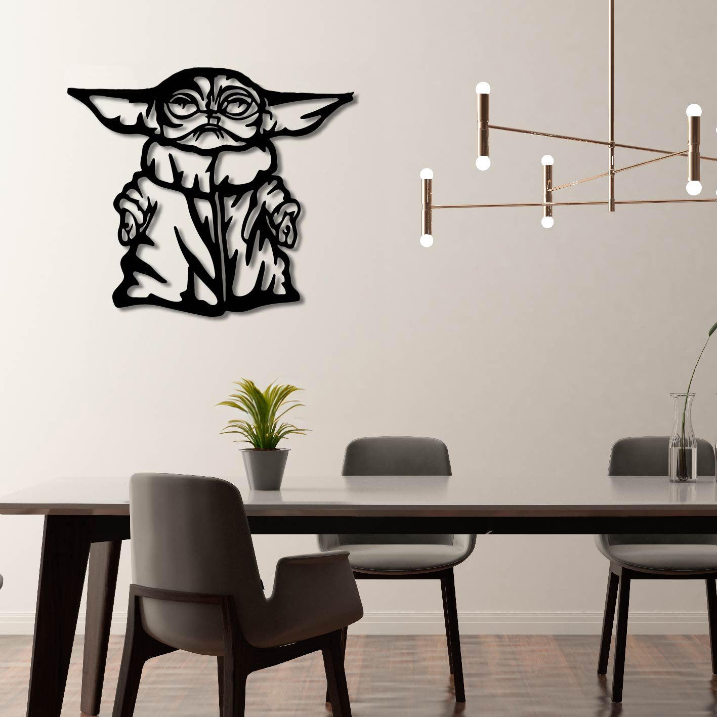 YODA 2 METAL WALL ART