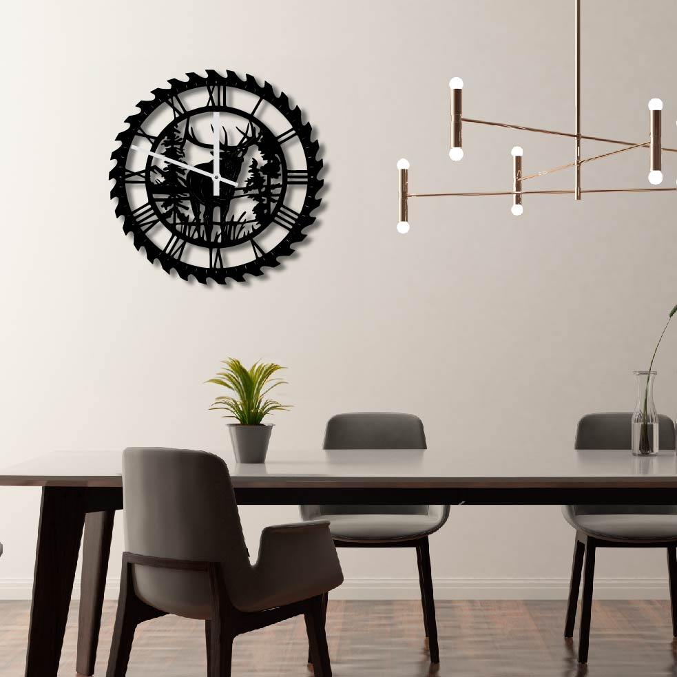 ELK METAL WALL ART CLOCK