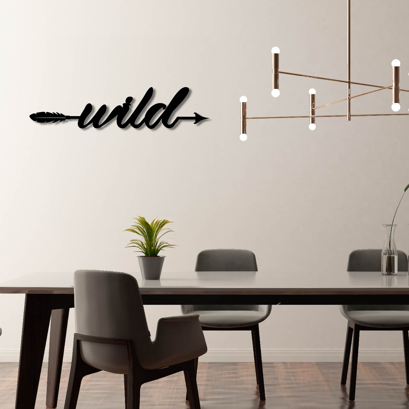 WILD ARROW SIGN METAL WALL ART