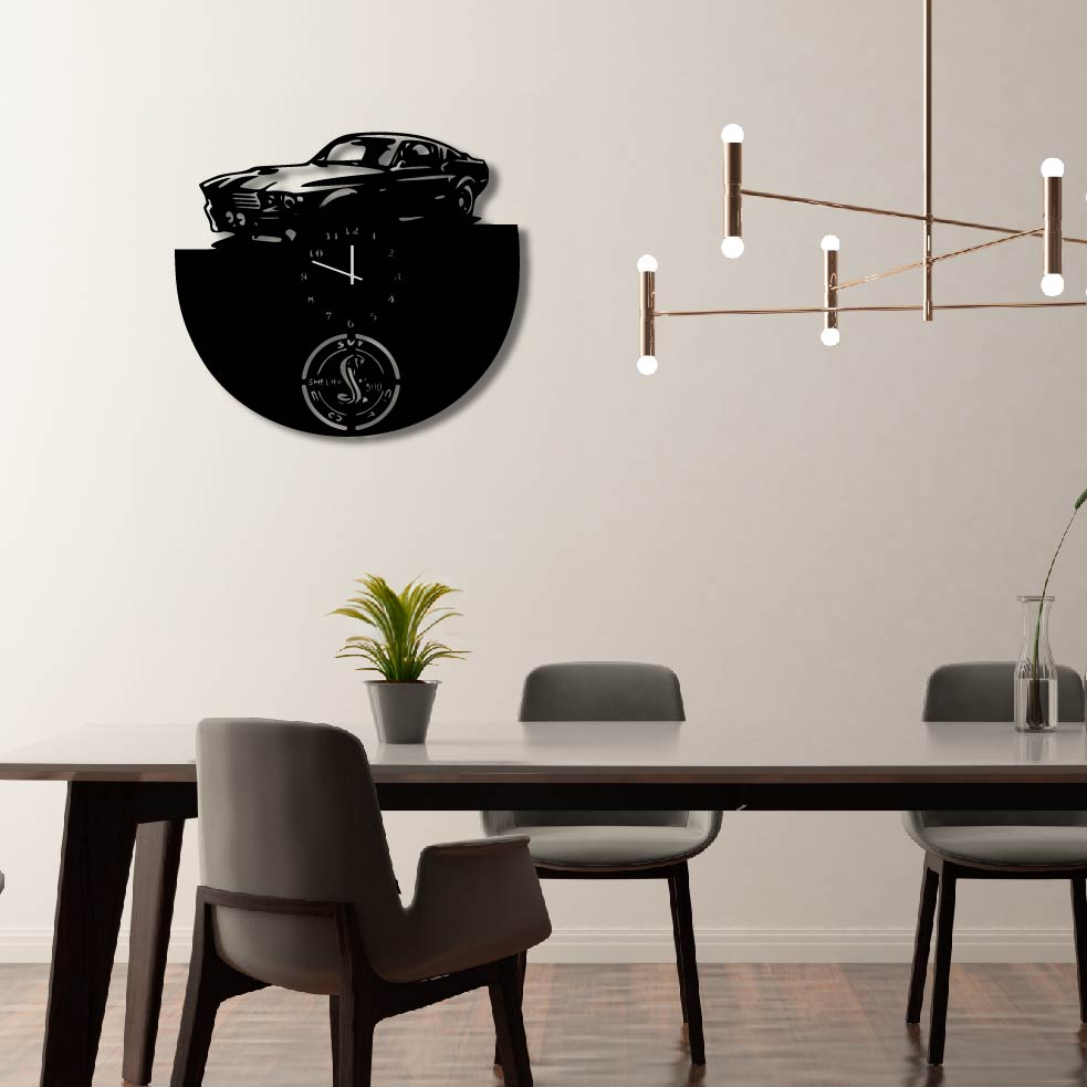 SHELBY GT METAL WALL ART CLOCK
