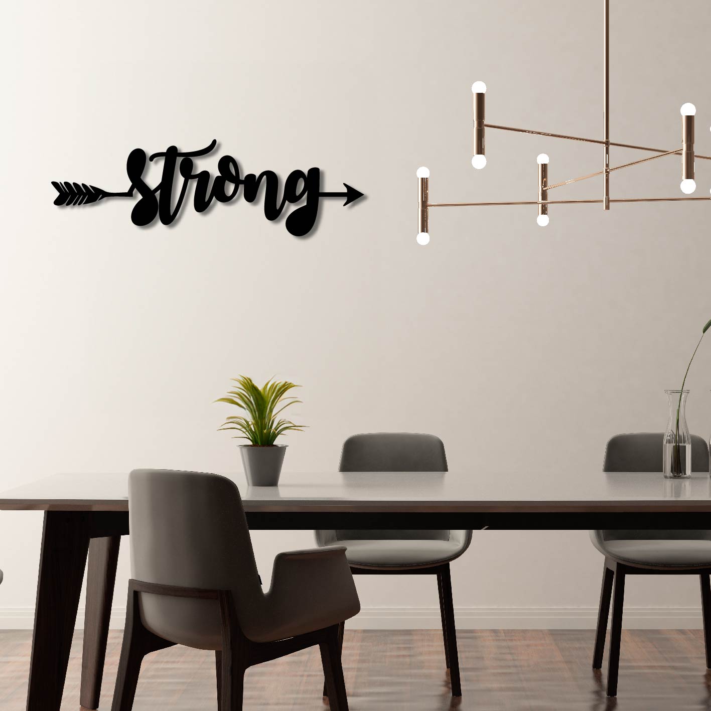 STRONG ARROW SIGN METAL WALL ART