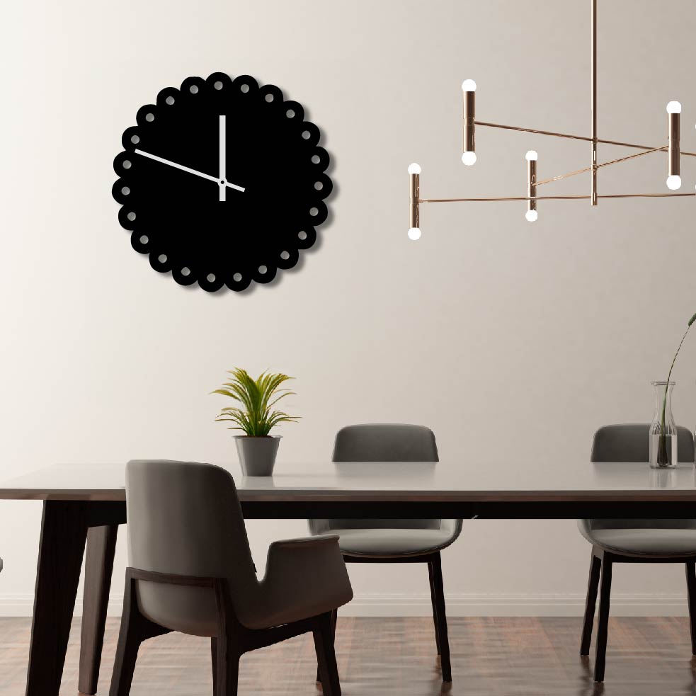DOTS METAL WALL ART CLOCK