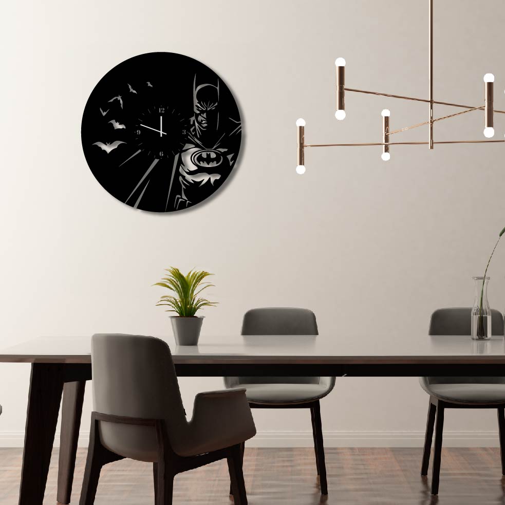 BATMAN CUTOUT WALL ART CLOCK
