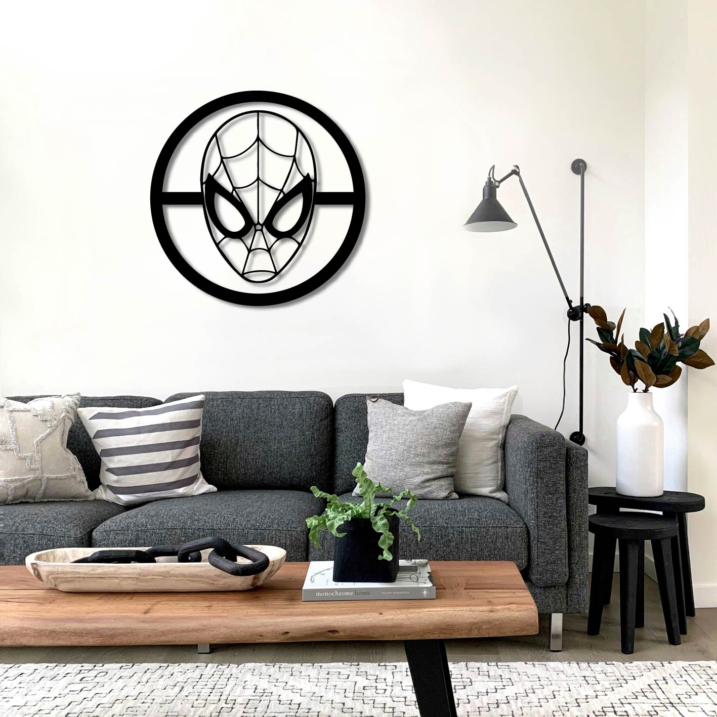 SPIDERMAN PORTRAIT METAL WALL ART