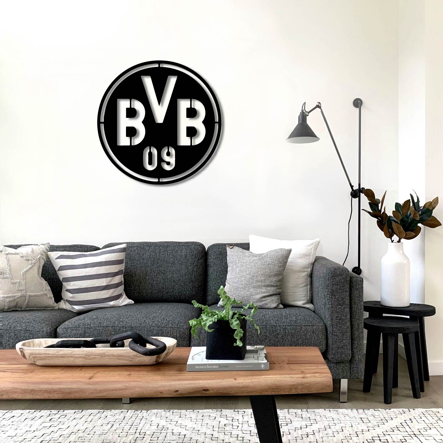 BORUSSIA DORTMUND LOGO METAL WALL ART