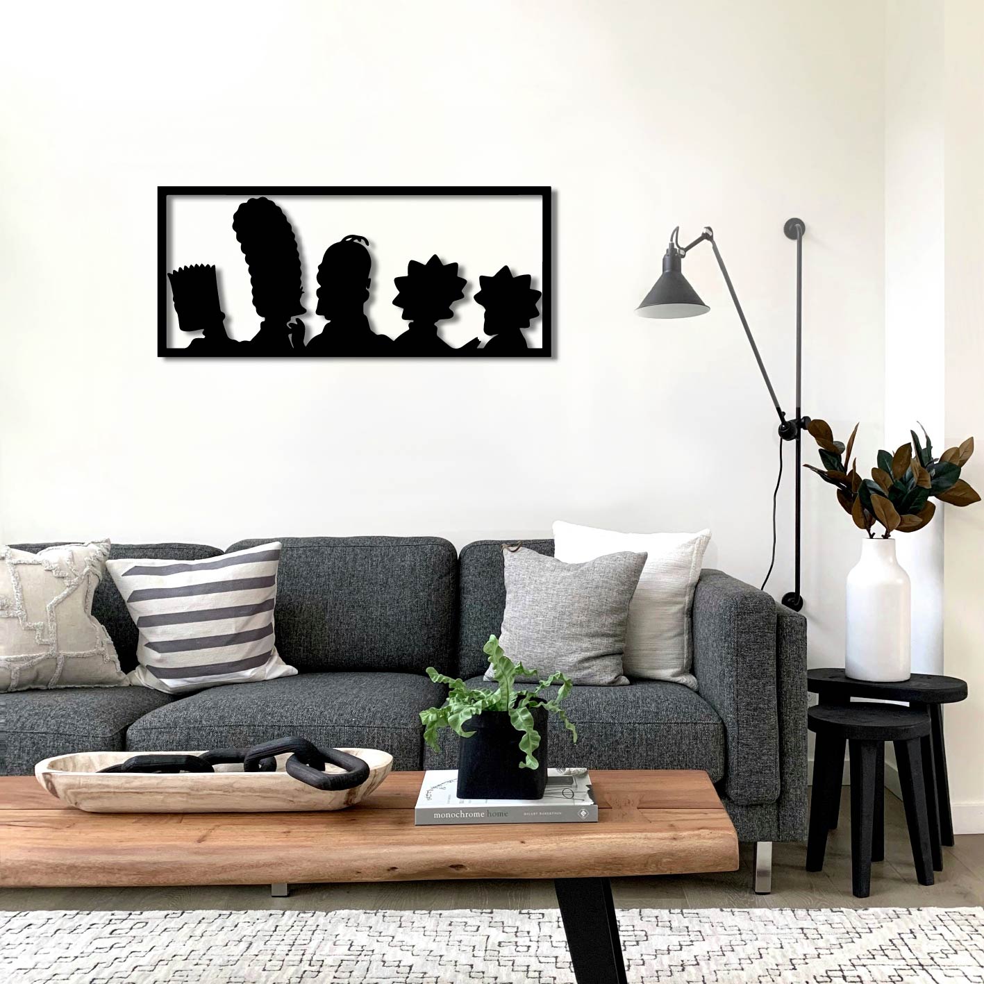THE SIMPSONS FAMILY METAL WALL ART