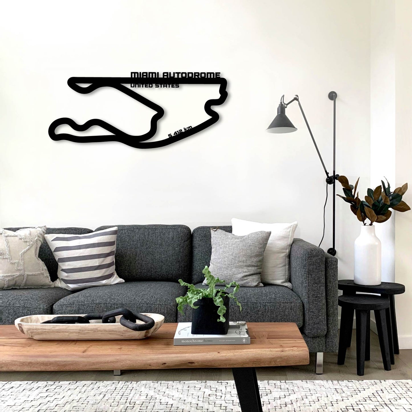 MIAMI INTERNATIONAL AUTODROME 2 METAL WALL ART