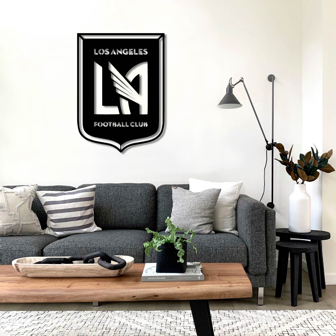 LOS ANGELES FOOTBALL CLUB LOGO METAL WALL ART
