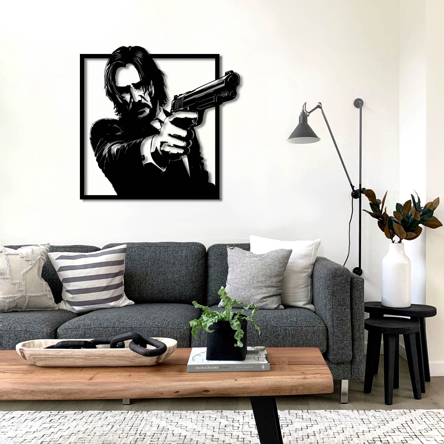John Wick Metal Wall Art Frame