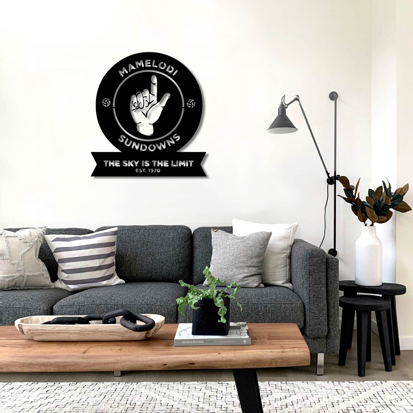 MAMELODI SUNDOWNS LOGO METAL WALL ART