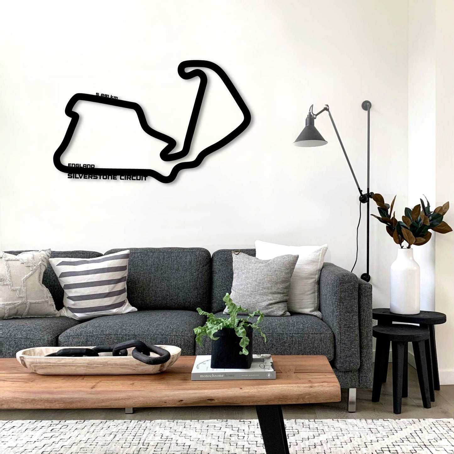 SILVERSTONE CIRCUIT 2 METAL WALL ART