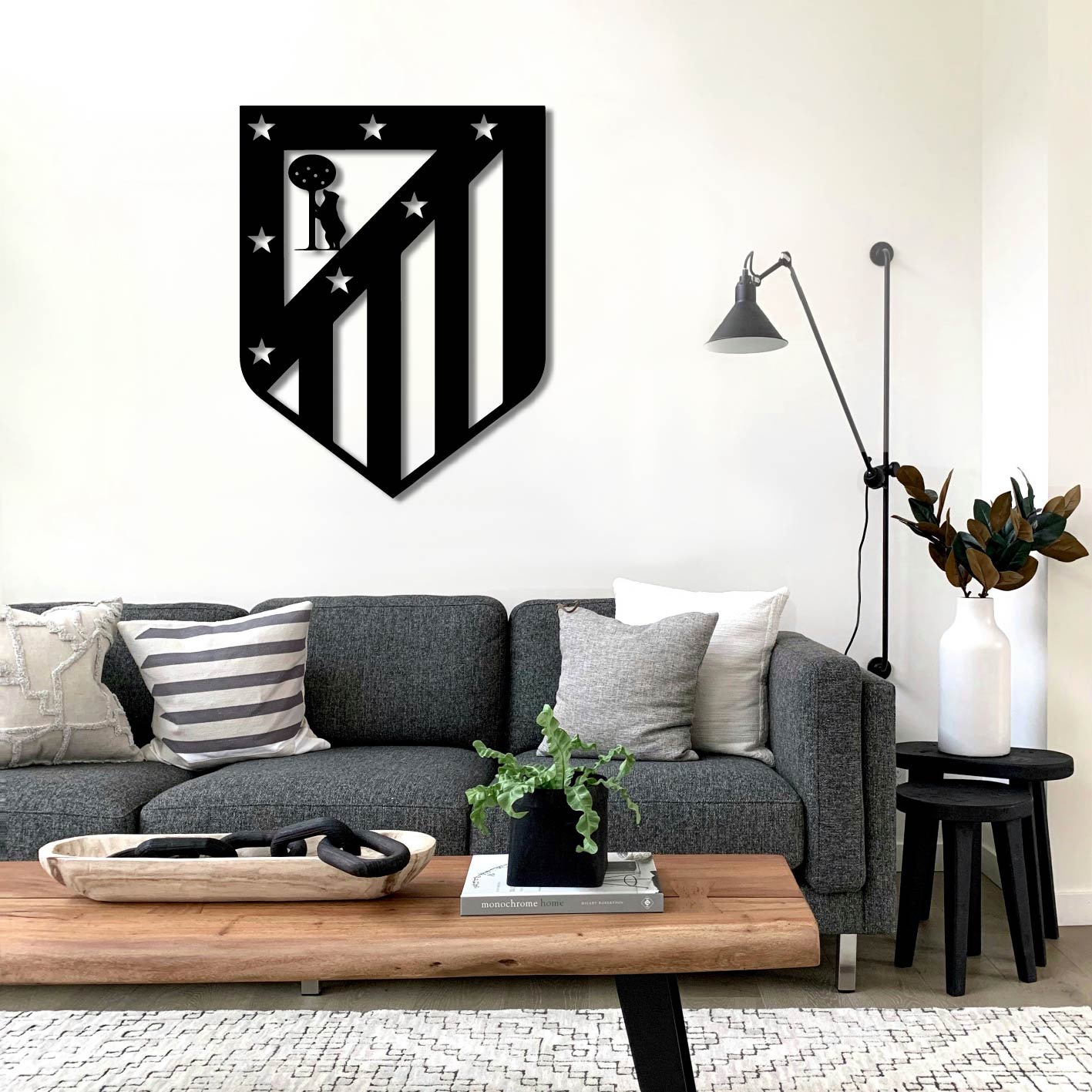 ATLETICO MADRID LOGO METAL WALL ART