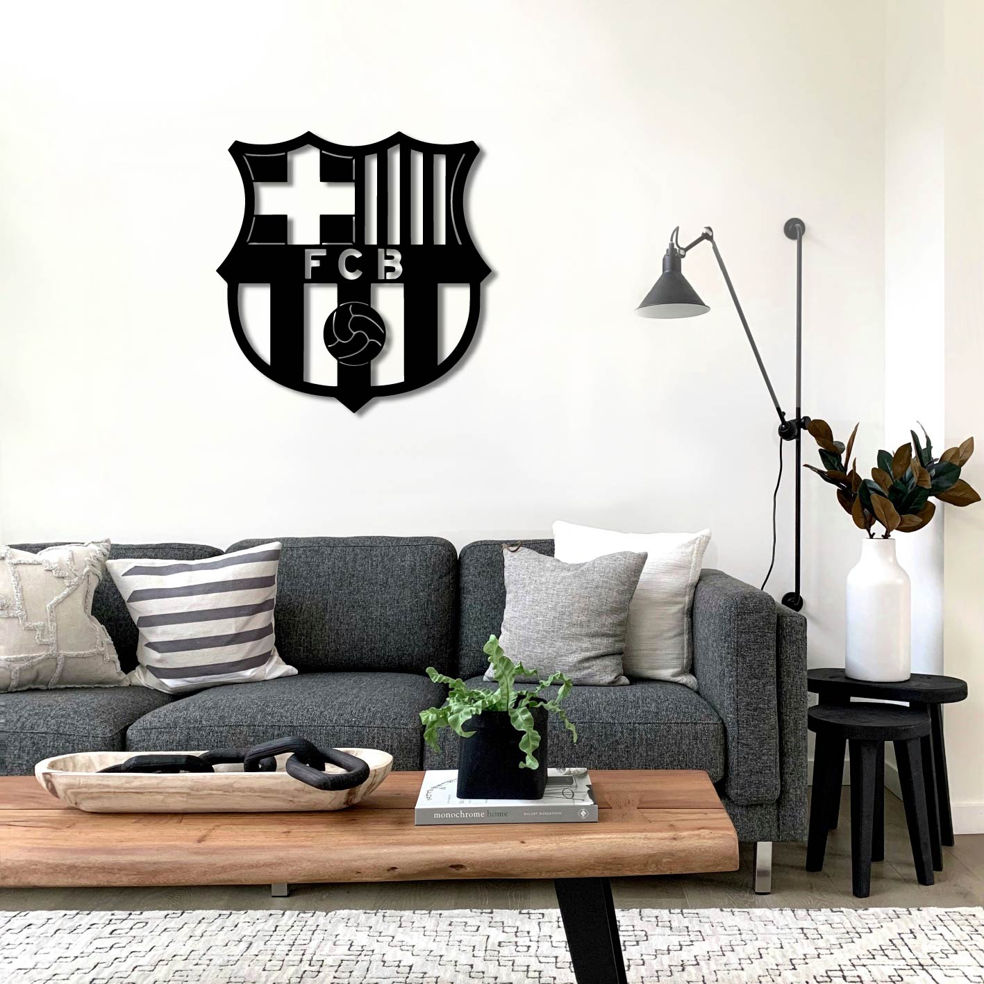 BARCELONA LOGO METAL WALL ART