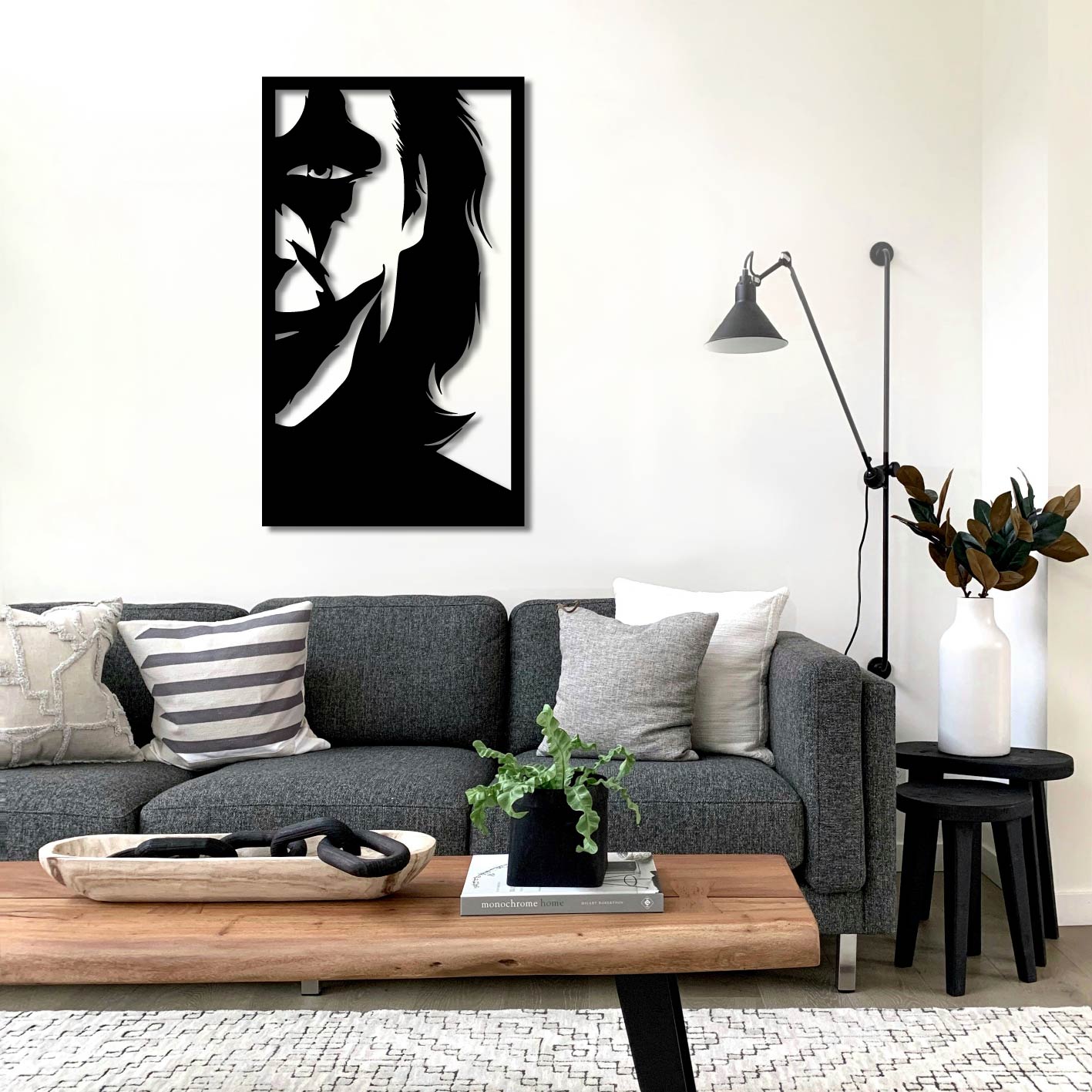 The Joker Metal Wall Art Frame