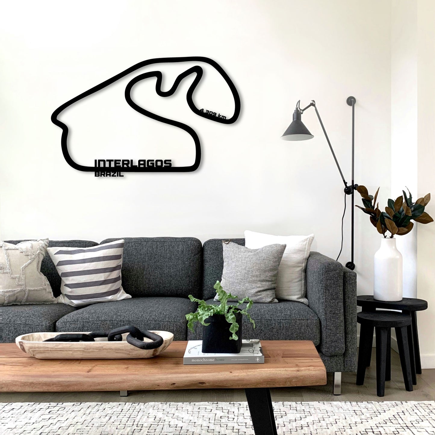 INTERLAGOS AUTODROMO JOSE CARLOS PACE METAL WALL ART