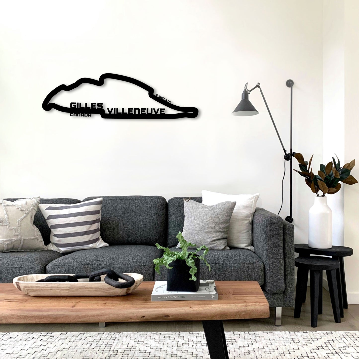 CIRCUIT GILLES VILLENEUVE 2 METAL WALL ART