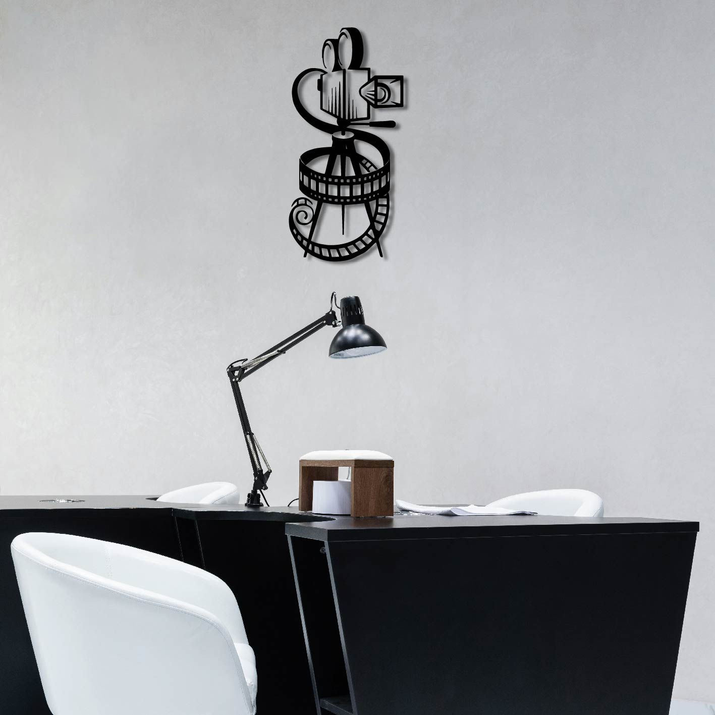 VIDEO CAMERA METAL WALL ART