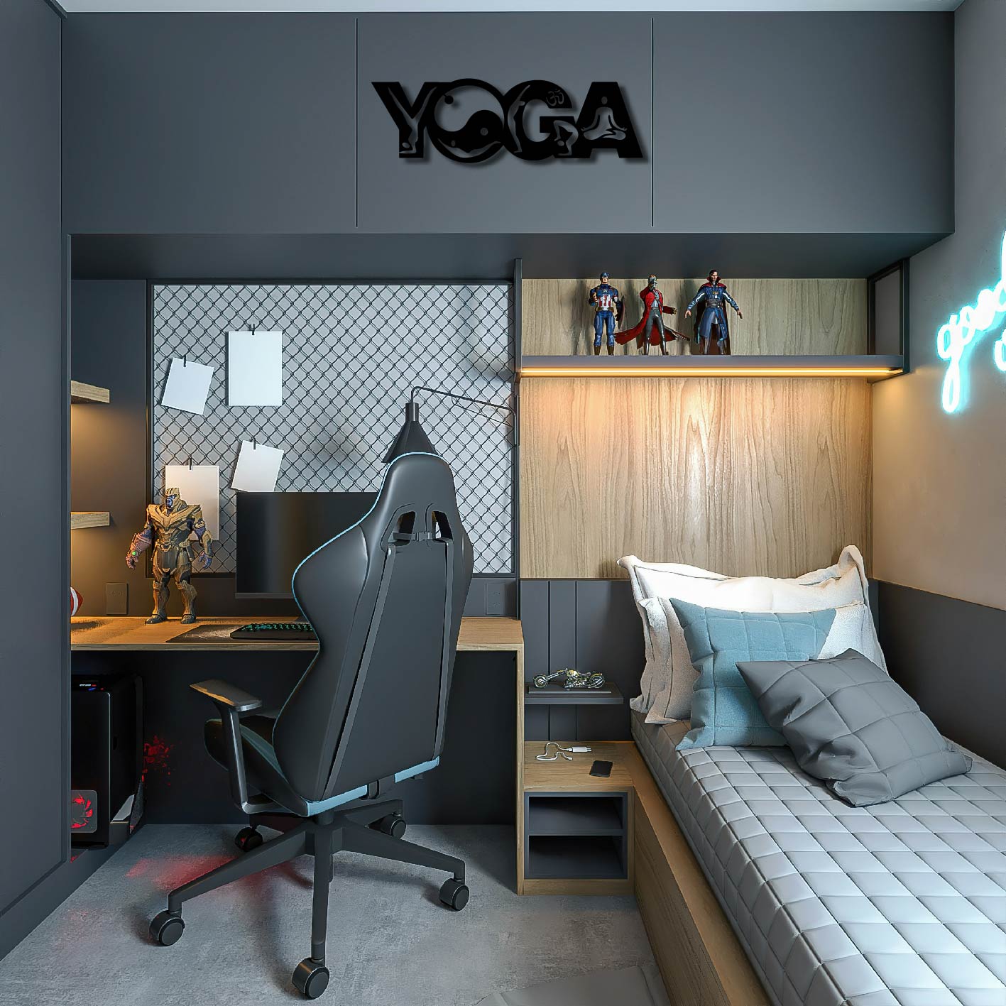YOGA METAL WALL ART