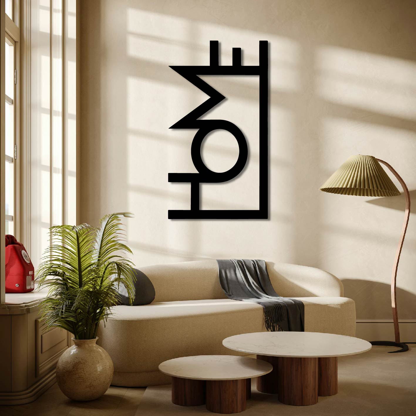 HOME SIGN METAL WALL ART