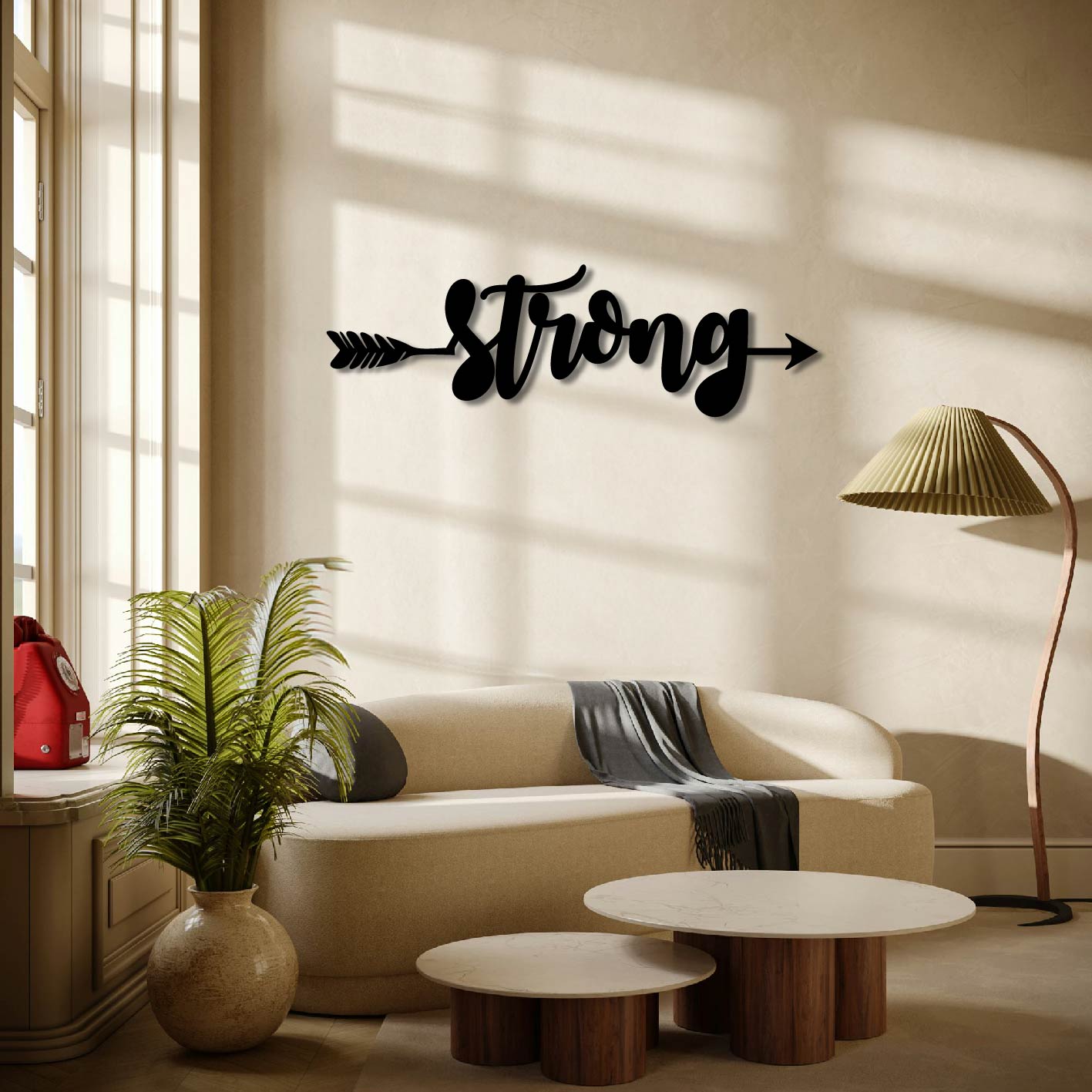 STRONG ARROW SIGN METAL WALL ART