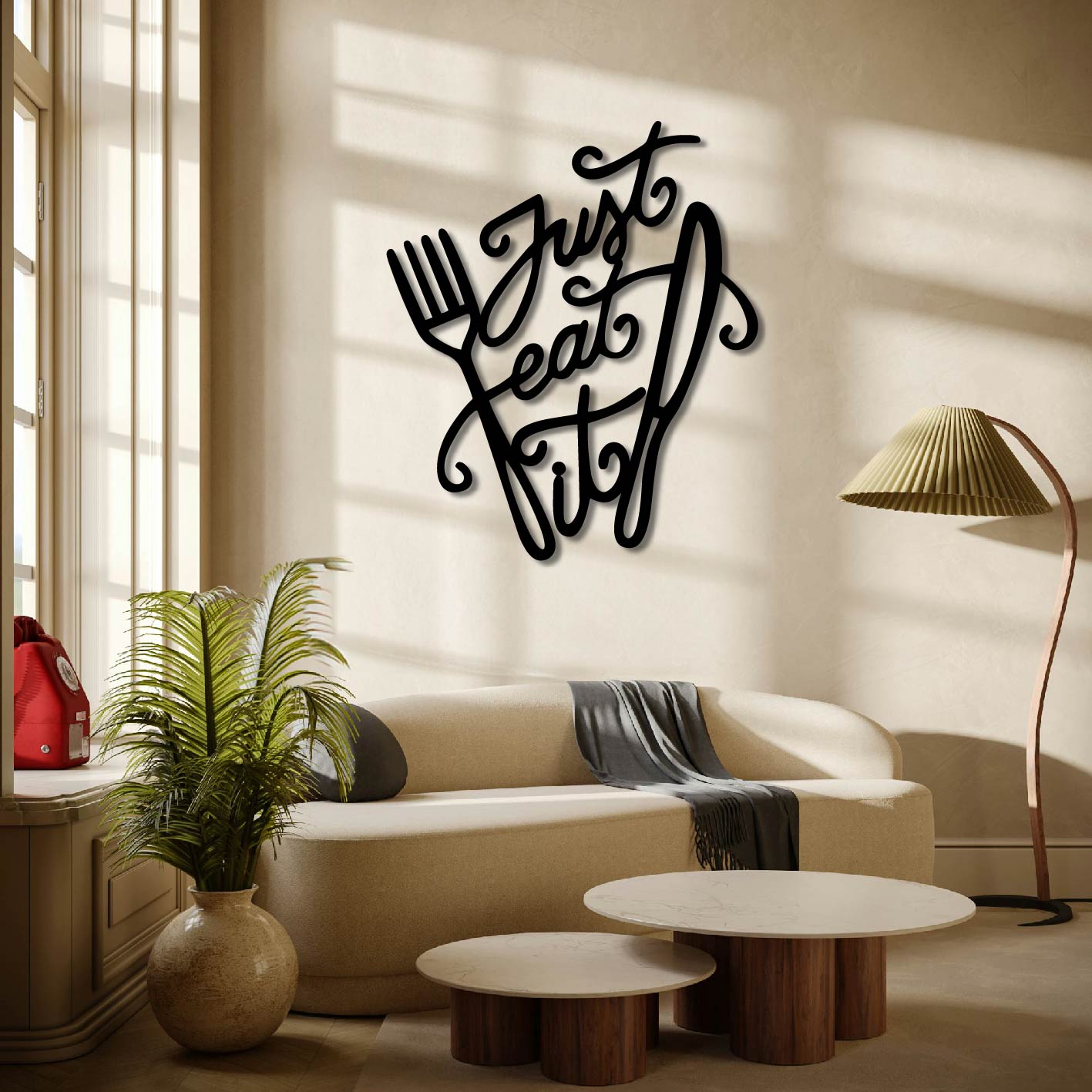 JUST EAT IT METAL WALL ART