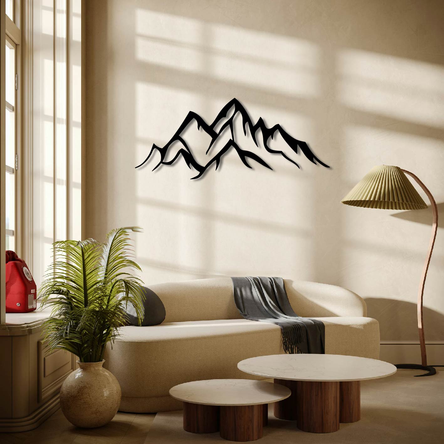 MOUNTAINS METAL WALL ART