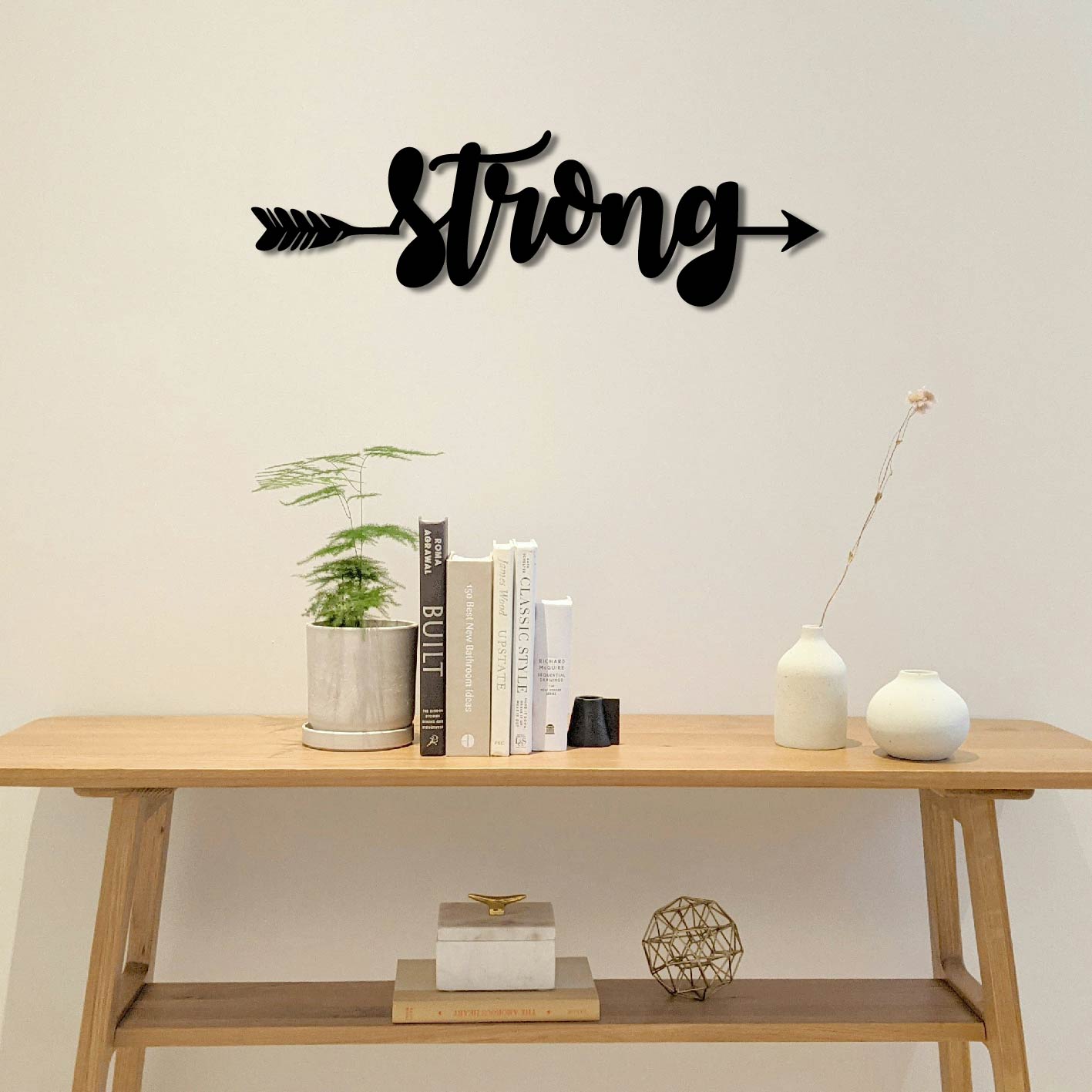 STRONG ARROW SIGN METAL WALL ART