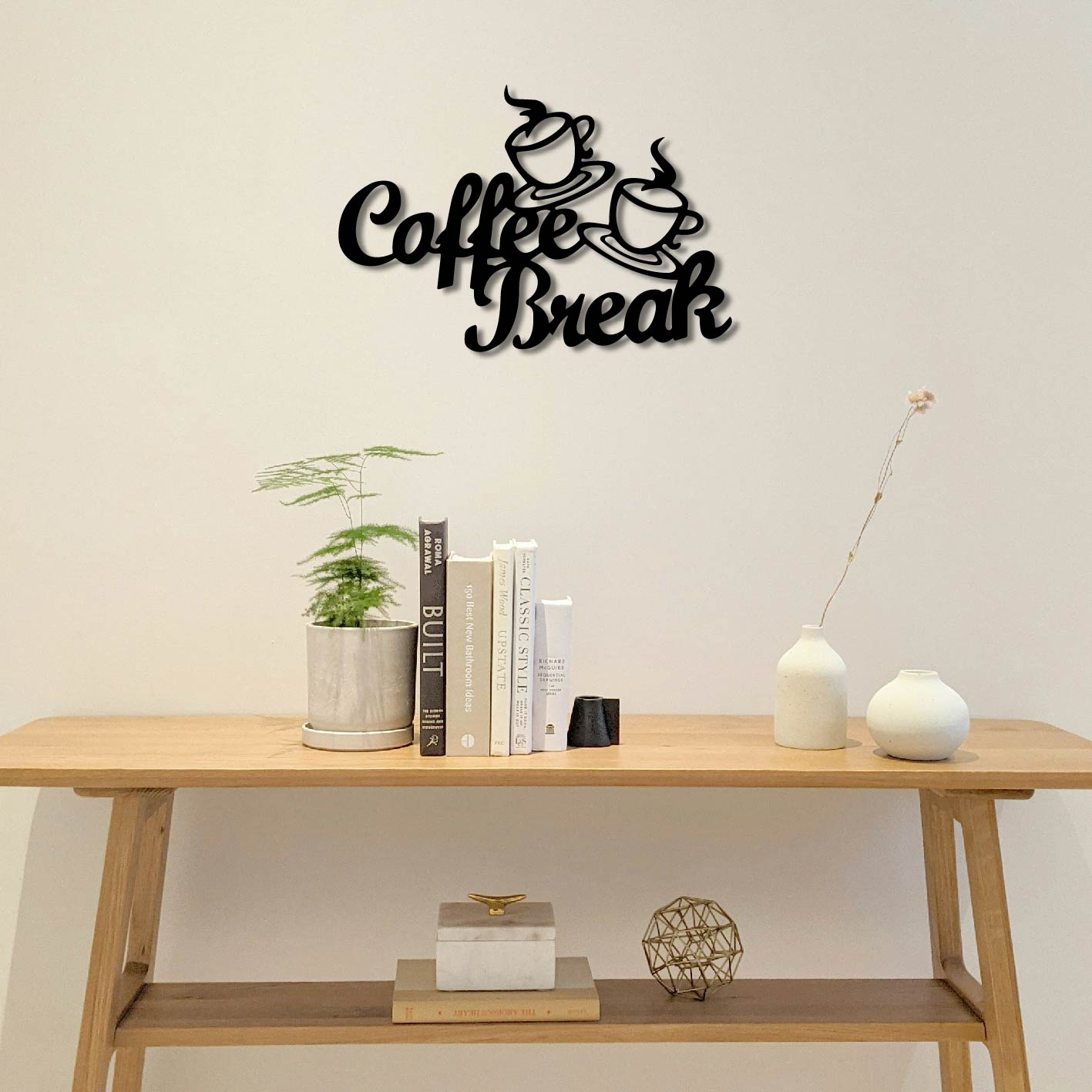 COFFEE BREAK SIGN METAL WALL ART