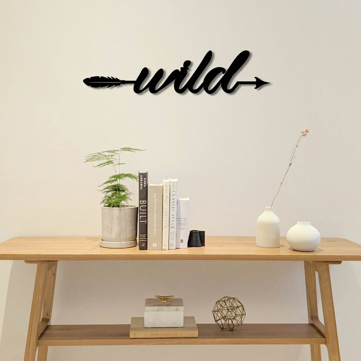 WILD ARROW SIGN METAL WALL ART