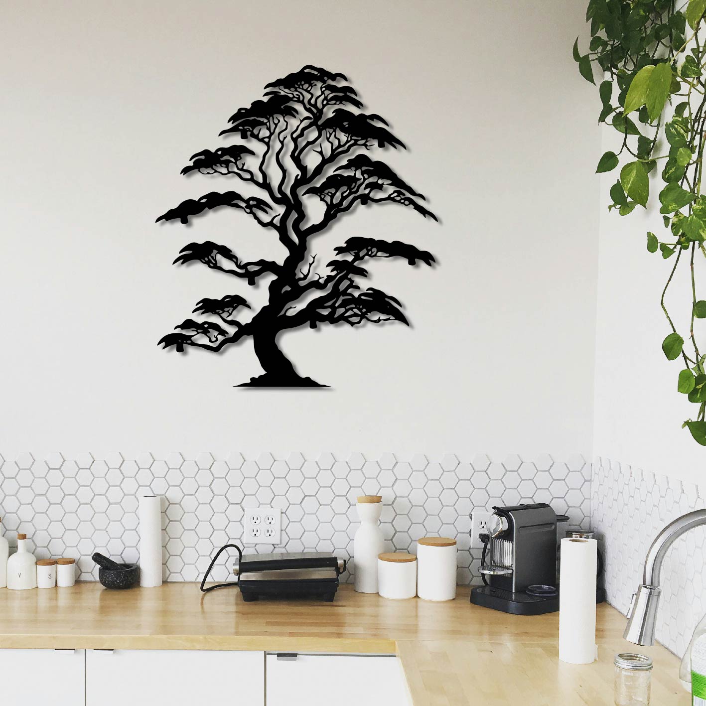 ELEGANT BONSAI METAL WALL ART