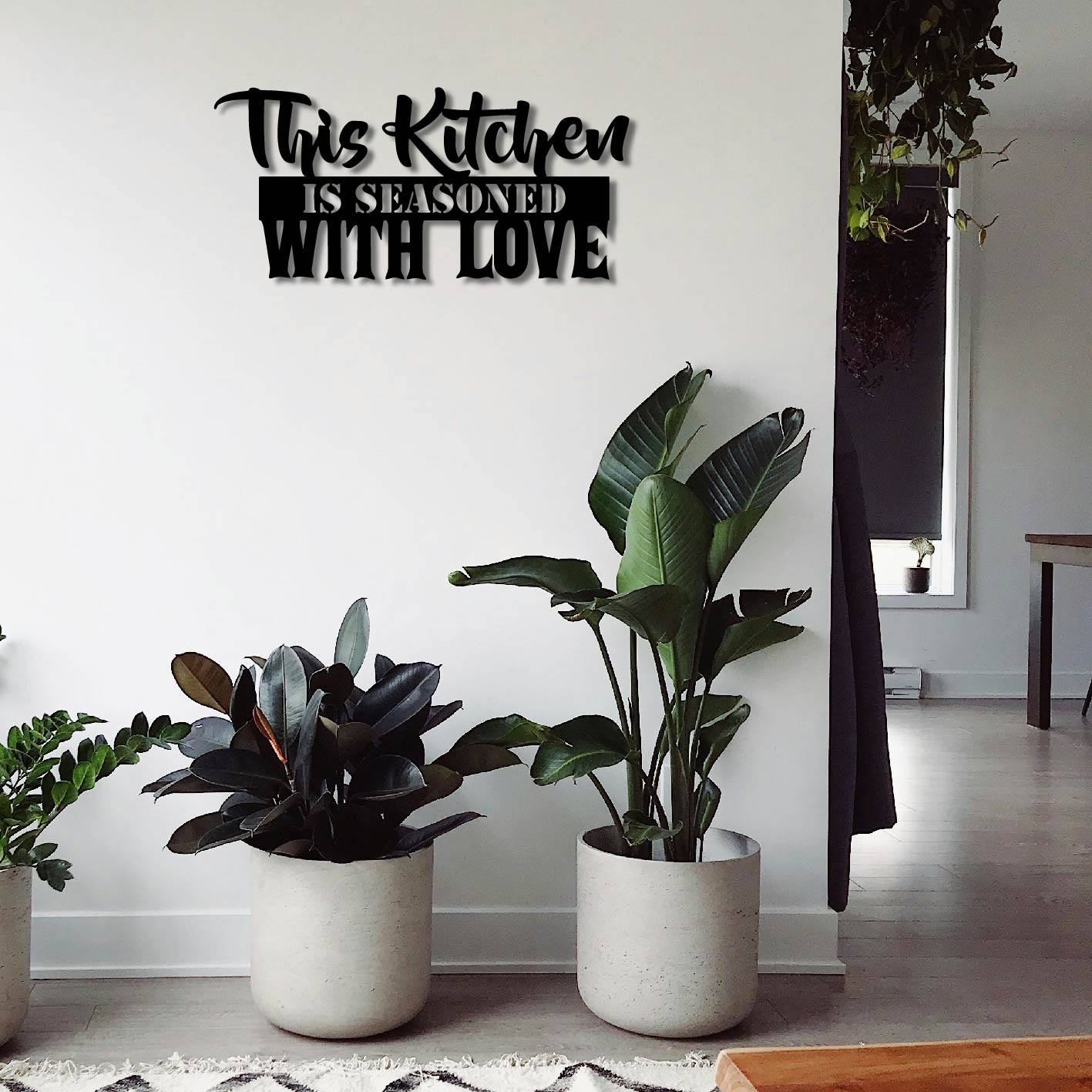THIS KITCHEN IS SEASONED WITH LOVE METAL WALL ART