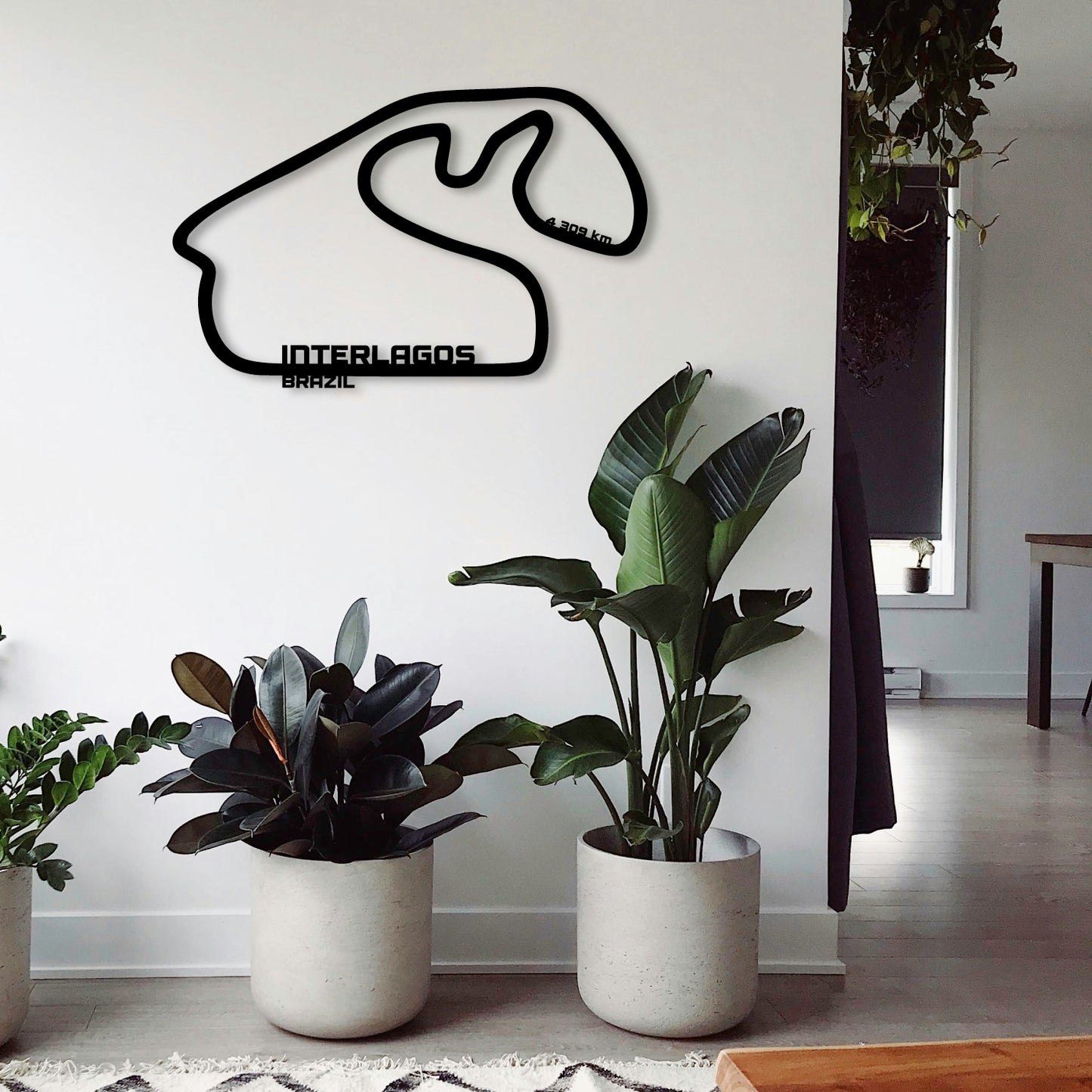 INTERLAGOS AUTODROMO JOSE CARLOS PACE METAL WALL ART