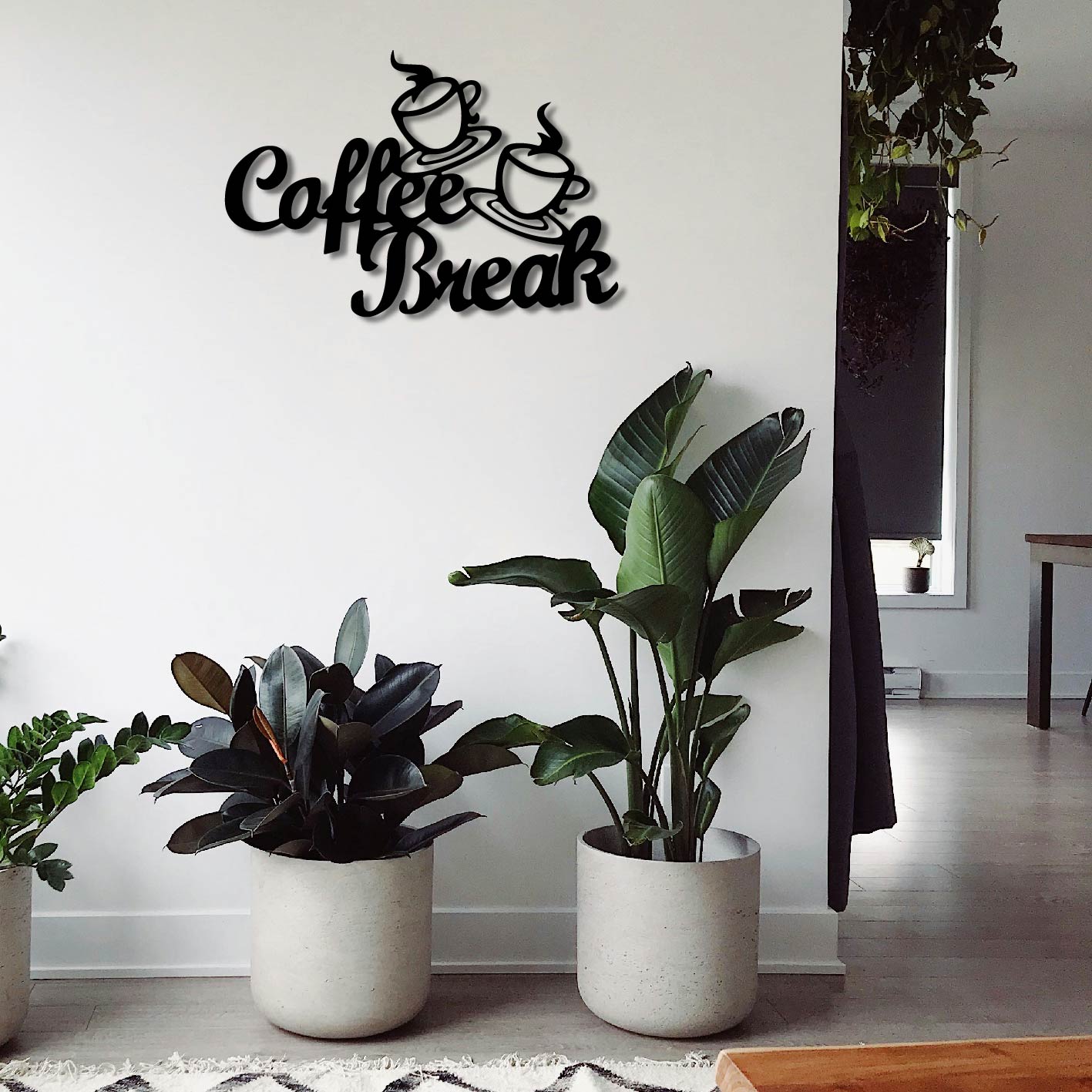 COFFEE BREAK SIGN METAL WALL ART