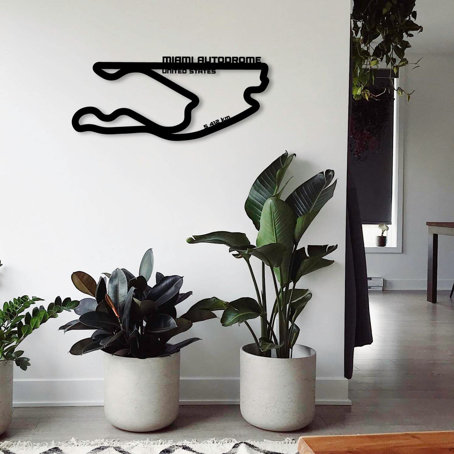 MIAMI INTERNATIONAL AUTODROME 2 METAL WALL ART
