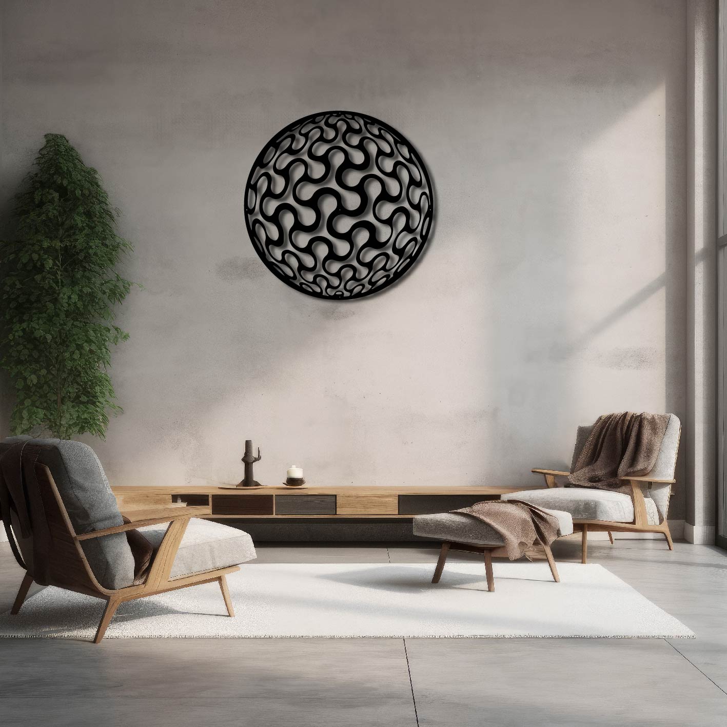 Sphere Metal Wall Art Frame