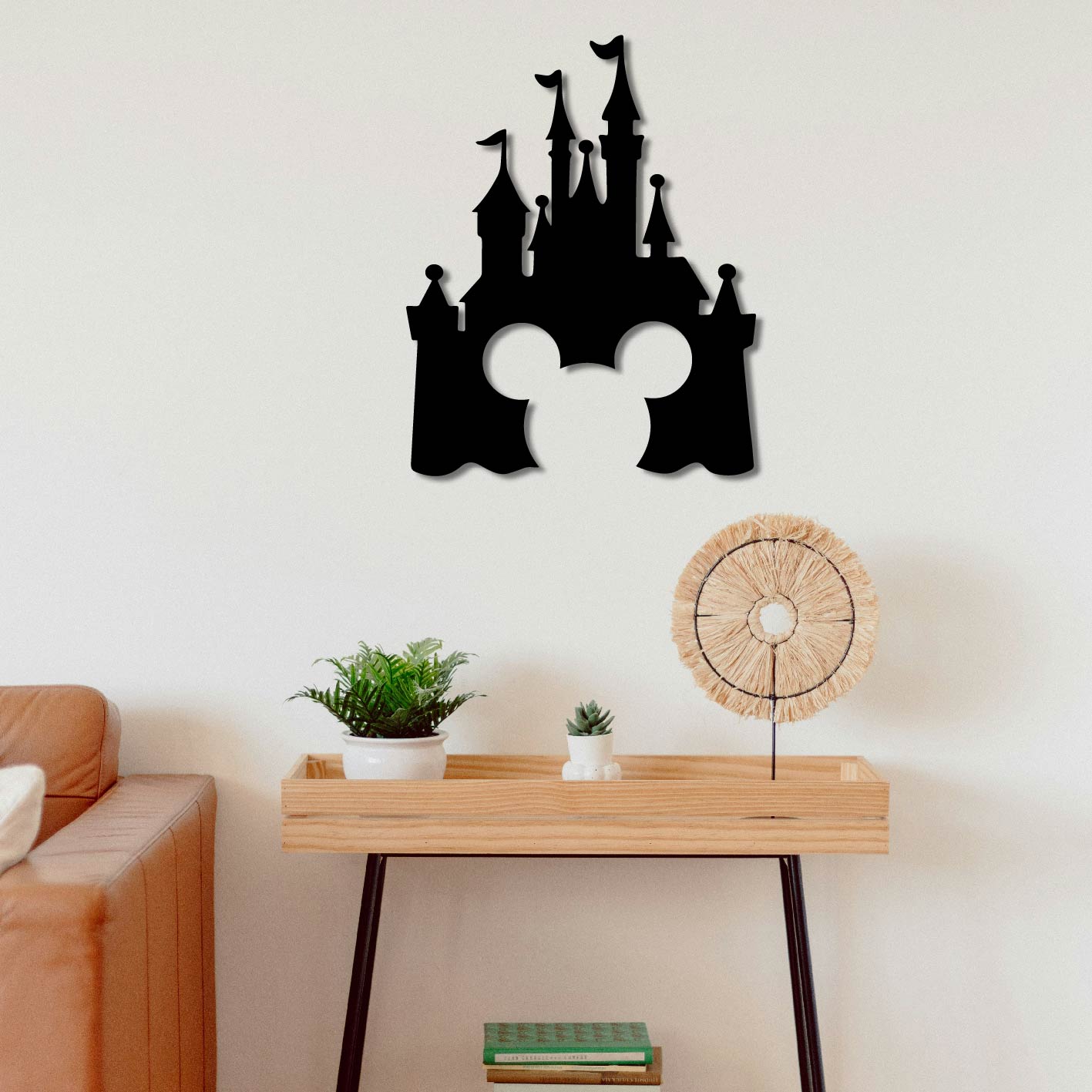 DISNEY MICKEY CASTLE METAL WALL ART
