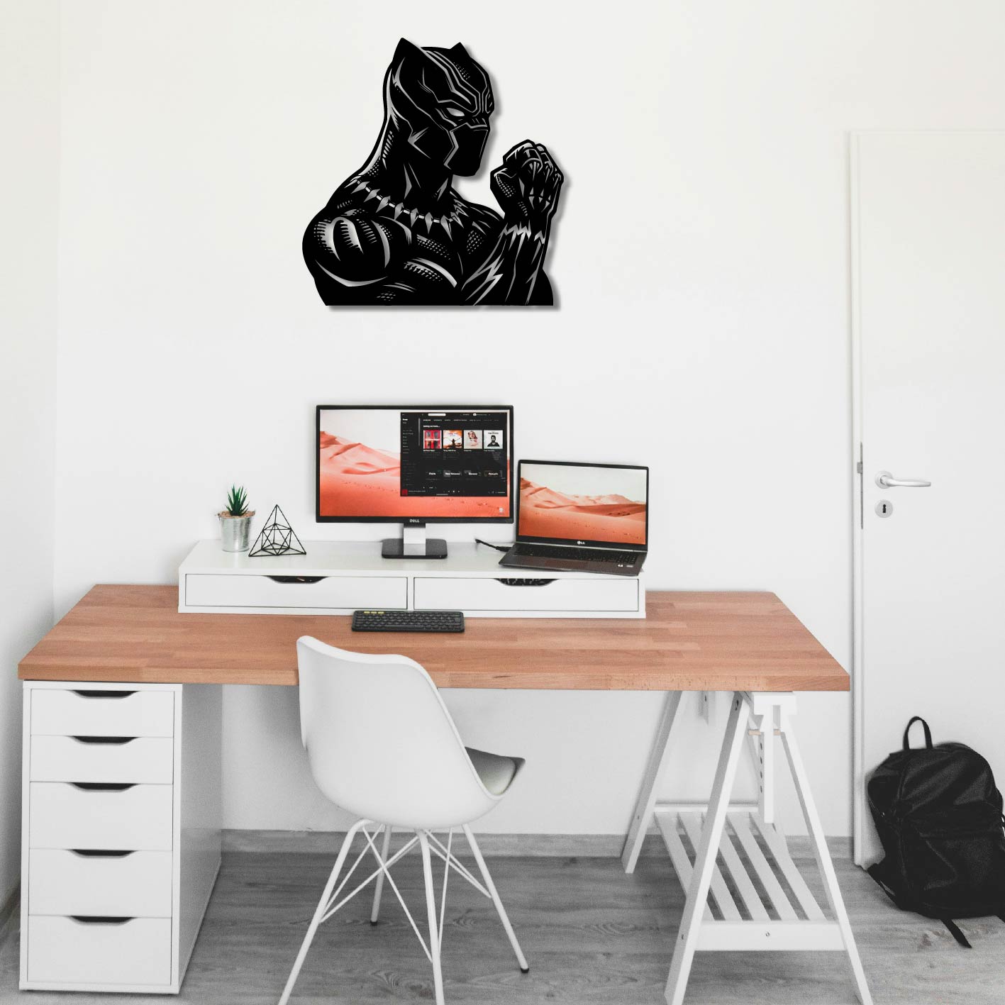 BLACK PANTHER FIST METAL WALL ART